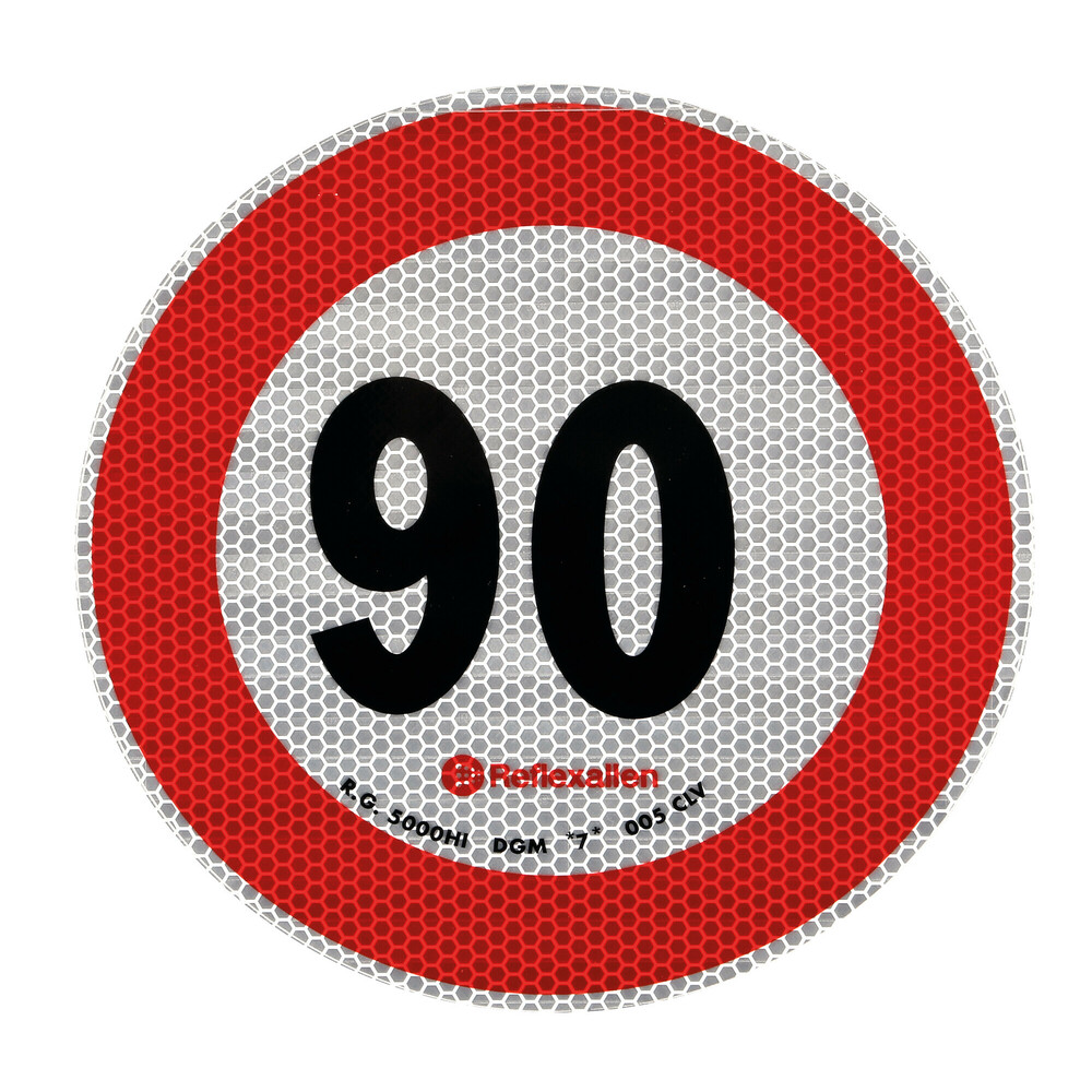 SINAL DE LIMITE VELOCIDADE 90KM/H