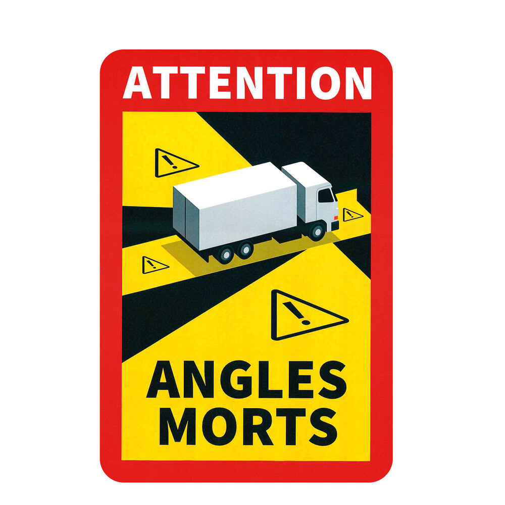 AUTOCOLANTE DE ANGULO MORTO CAMIAO 170X250mm PVC.UV
