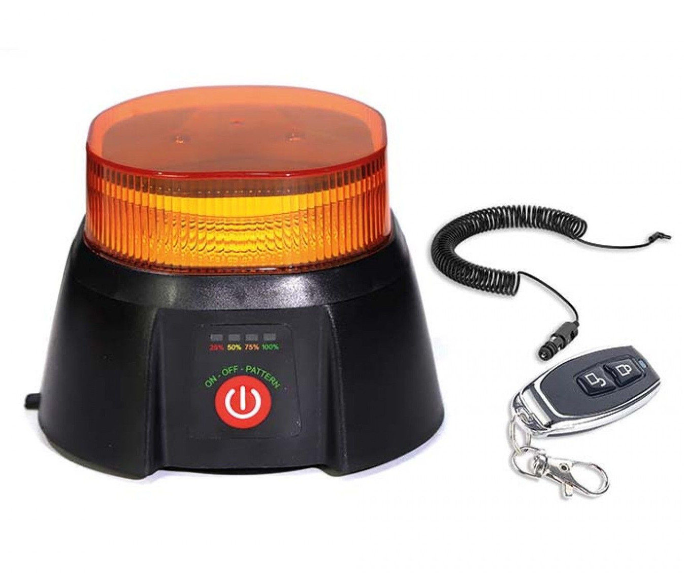 ROTATIVO DE LEDS MAG RECARREGAVEL 12/24V C/COMANDO
